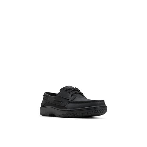 Sperry Men's Billfish 3-Eye Leather Boat Shoes - Size 10.5 Black