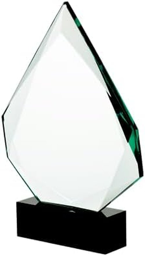 Crown Awards Personalized Crystal Trophy - 9" Engraved Legacy Jade Award for Recognition