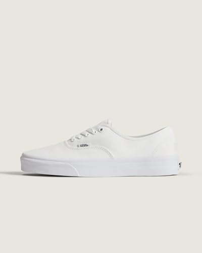 Vans Unisex Authentic Canvas Sneakers 6.5 Women/5 Men True White