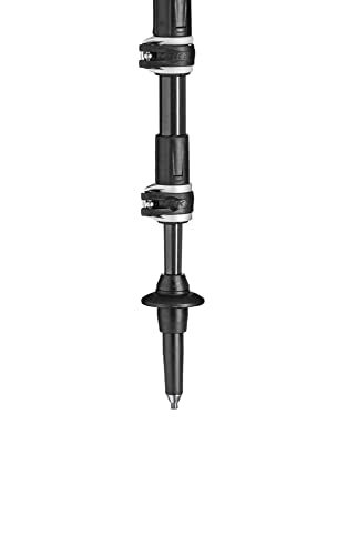 Adjustable Carbon Trekking Pole - LEKI Legend Black Anthracite Copper 90-120cm