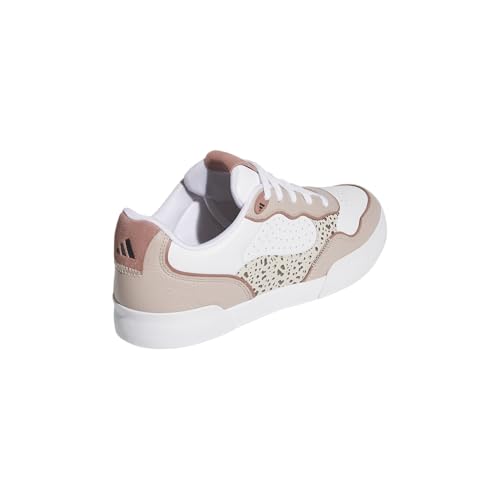 adidas Women's Retrocross 25 Spikeless Golf Shoes White/Wonder Taupe/Warm Clay - Size Options