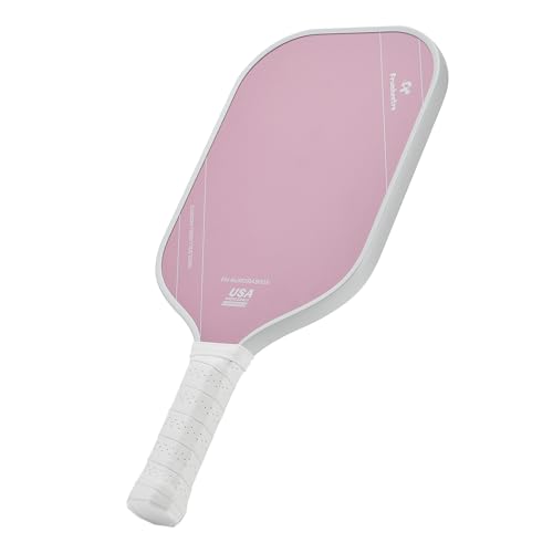 Frumhestre T700 Carbon Fiber Pickleball Paddle Pink 14mm Thick Offensive Speed & Control