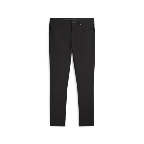 Men's 5-Pocket Athletic Golf Pants - Blue, 32W x 32L, Casual Stretch Fit