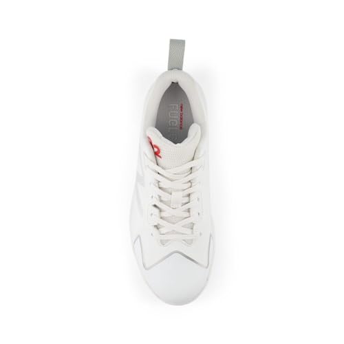New Balance Kids' FuelCell Romero Duo V2 TPU Molded Baseball Shoes 3.5 Big Kid White/Silver