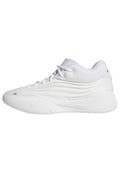 adidas Unisex Basketball Shoes Dame X 7.5 Women / 6.5 Men White Silver Metallic