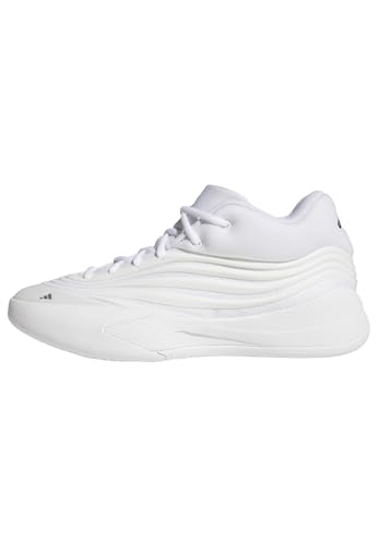 adidas Unisex Basketball Shoes Dame X 7.5 Women / 6.5 Men White Silver Metallic