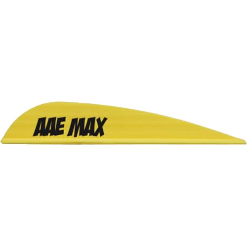 Arrow Vanes 50 Count - Yellow Max Stealth Fletching for Archery Accuracy