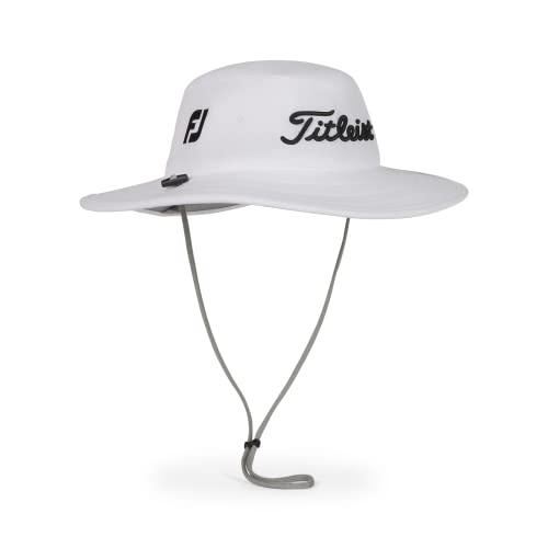 Titleist Tour Golf Hat One Size White/Black UV Sun Protection