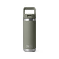 YETI 18 oz Insulated Stainless Steel Bottle with Color Match Straw Cap - Pampa Green
