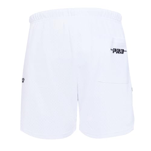 Pro Standard Mens NBA Los Angeles Lakers Mesh Shorts - Medium White