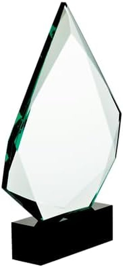 Crown Awards Personalized Crystal Trophy - 9" Engraved Legacy Jade Award for Recognition