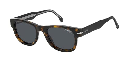 Havana Brown Carrera Square Sunglasses 50mm UV Protection - Unisex