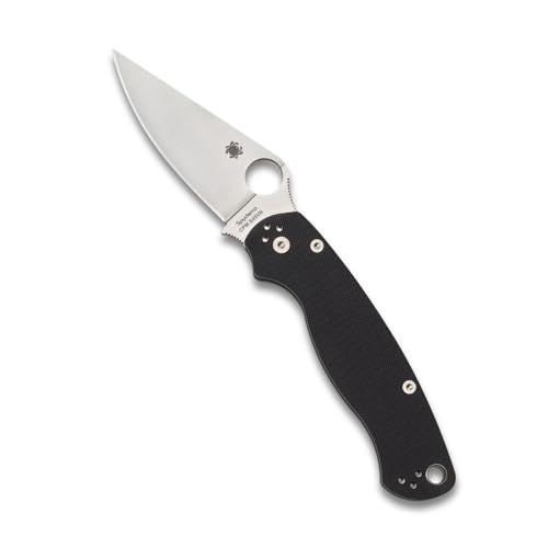 Spyderco Para Military 2 Folding Pocket Knife Black Handle 3.4" S45VN Blade