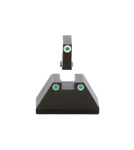 AmeriGlo Glock Sight Set Green Tritium 3 Dot for Co-Witness & Backup