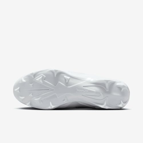 Nike Alpha Menace 4 Pro NRG Football Cleats White/Metallic Silver 8