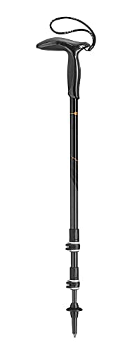 Adjustable Carbon Trekking Pole - LEKI Legend Black Anthracite Copper 90-120cm