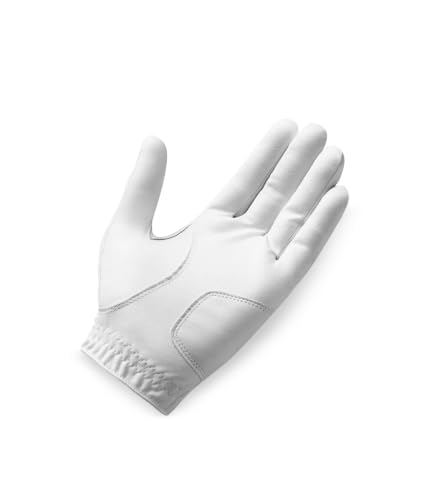 Golf Gloves 2 Pack - Left Hand Large White TaylorMade Stratus Tech