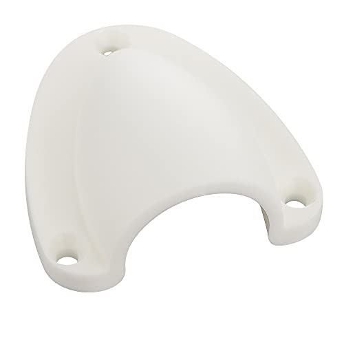 Marine Nylon Vent Cover 2.5 inch Clamshell for Boat Ventilation - White