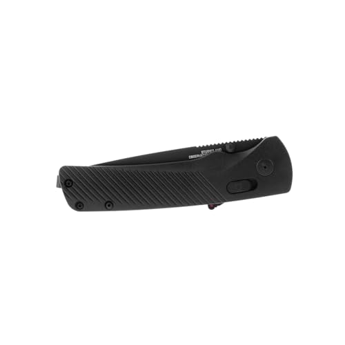 SOG Flash AT Blackout Folding Knife with Partially Serrated D2 Steel Blade