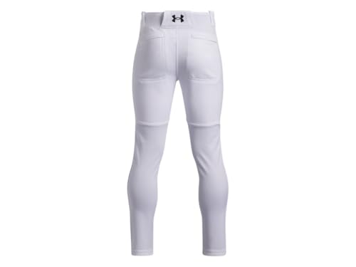 Under Armour Boys' Utility Pro Tapered Pants - Medium, White & Black