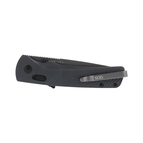 SOG Flash AT Daily Carry Folding Knife Urban Grey, D2 Steel, Ambidextrous Lock