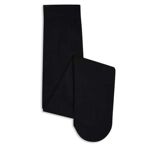 Danskin Girls' Dance Student Footed Tights - Medium Black