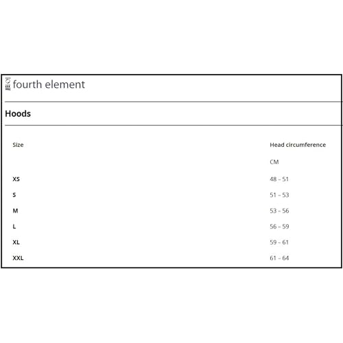 Fourth Element 3mm Dive Hood Black X-Large - Neoprene Wet Suit Hood with Vent System