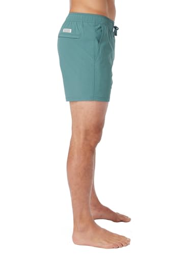 Fair Harbor Men's Seapine Bungalow Trunk - Large Relaxed-Fit Swim Shorts with Liner, 5-Inch Inseam, Anti-Chafe, Water-Resistant