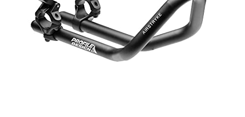 Aerobar Clip-On Set with Aluminum Adjustable Stack & Reach - Black