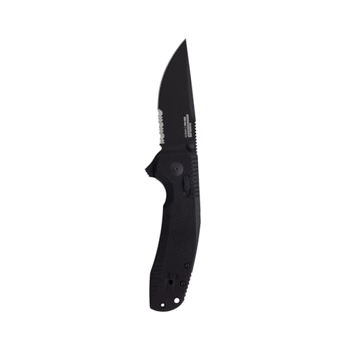 SOG Tactical Folding Knife with 3.4" D2 Steel Blade & G10 Handle