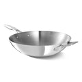 Calphalon Premier 13" Stainless Steel Wok with Turbo Heat Tech - Oven Safe, Induction Compatible