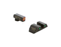 AmeriGlo Trooper Series Green Tritium Front & Rear Sight Set for 42,43,48 with Orange Outline
