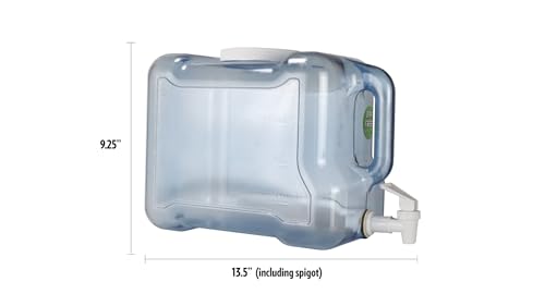 2 Gallon BPA Free Refrigerator Water Bottle with Spigot & Handle