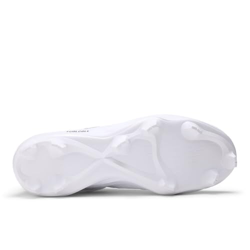 New Balance FuelCell 4040 V8 Molded Baseball Cleats - White / White, Men's Sports Shoes