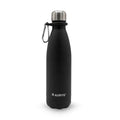 Black 17oz Insulated Water Bottle - Triple-Wall Stainless Steel Thermos, Leak Proof, Keeps Drinks Cold 24H Hot 12H, BPA-Free, Sport & Travel Flask - Black