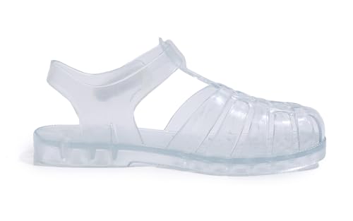 Girls Jelly Sandals for Toddlers Princess Shoes - Solid Clear 9
