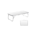 Mini Folding Camping Table 35.2 Inch Portable Outdoor Picnic Table - White / 3 ft