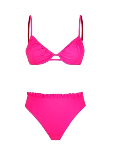 High Waisted Bikini Set for Women Triangle Top Swimsuit
