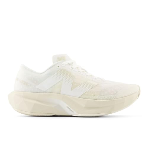 New Balance Women's FuelCell Rebel V4 Running Shoes - White/Linen/Sea Salt 11
