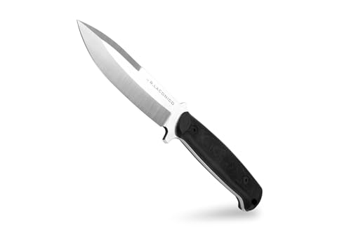 BPSKNIVES Stingray Fixed Blade Knife by Ray Laconico, D2 Steel, Full Tang, Survival & Hunting
