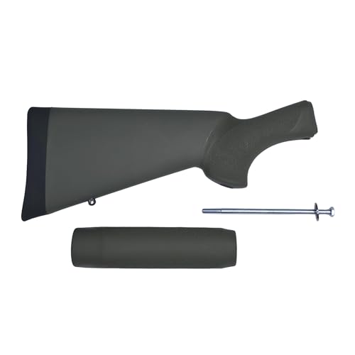 OD Green Hogue OverMolded Rubber Shotgun Stock & Forend for Remington 870 12 Gauge - Standard