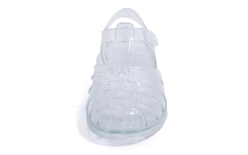 Girls Jelly Sandals for Toddlers Princess Shoes - Solid Clear 9