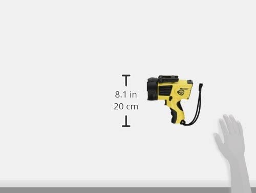 Long-Range 750 Lumen Spotlight with DC Power Cord and Mount - Yellow