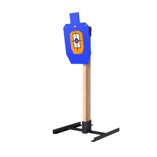 ATFLBOX 1/2 Inch Thick AR500 Steel Shooting Target Stand System with Ground Spikes