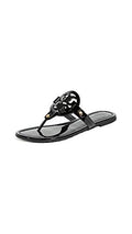 Tory Burch Women's Miller Sandals - Black Patent, Size 7