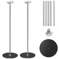 2 Pack Stainless Steel Boat Cover Support Poles with Adjustable Heights & Stable Metal Bases