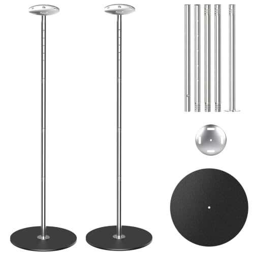 2 Pack Stainless Steel Boat Cover Support Poles with Adjustable Heights & Stable Metal Bases