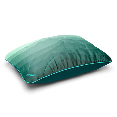 Rumpl Camp Pillow - Cascade Fade Packable Adjustable Support for Camping & Travel