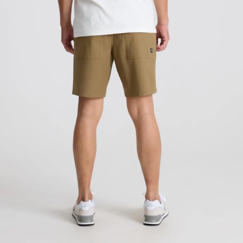 Men's Travel Shorts - Roark Layover Pro, 8 Inch, Breathable, Dark Khaki, Large