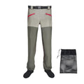 JUSTOOP Medium Waist Wader Pants for Men & Women - Breathable Waterproof Fishing Gear